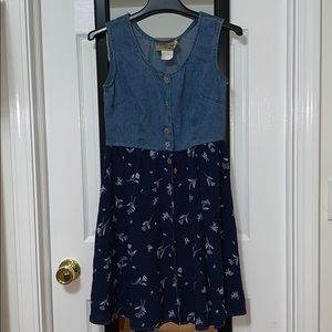 Vintage Studio Ease Denim Combo Dress